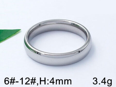 Argolla plateada Confort Fit 4mm