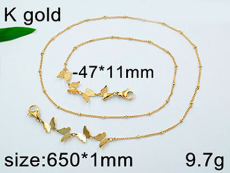 Cadena Porta lentes con mariposas