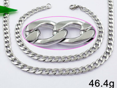 Set cadena 50cm pulsera 20mm*6mm