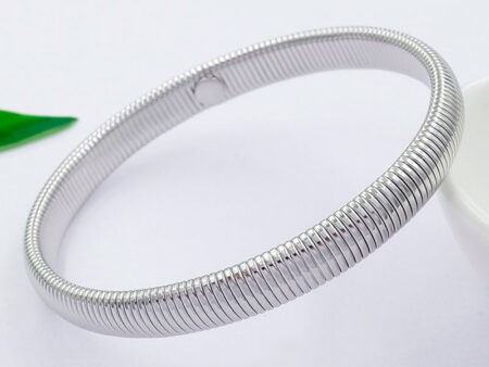 Brazalete plateado 6cm*8mm expandible