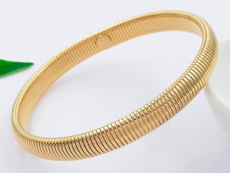 Brazalete dorado 6cm*8mm expandible