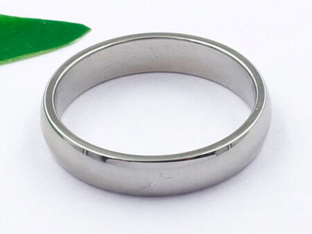 Argolla plateada lisa 4mm