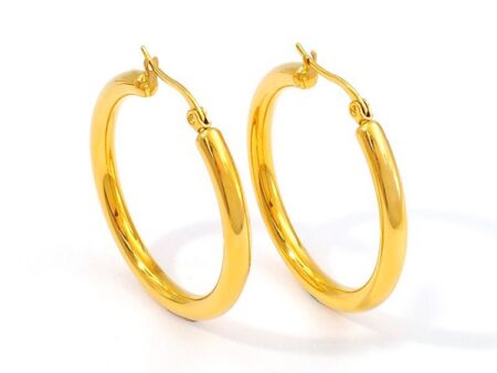 Argollas doradas 3.8cm *4mm