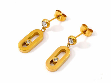 Aretes dorados dupla MeSsika
