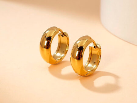 Argollas doradas 1.5cm*5mm