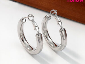 Argollas plateadas 3cm*5mm