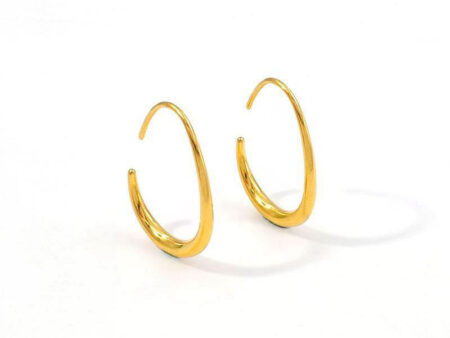 Argollas doradas 2.5cm *1.8mm