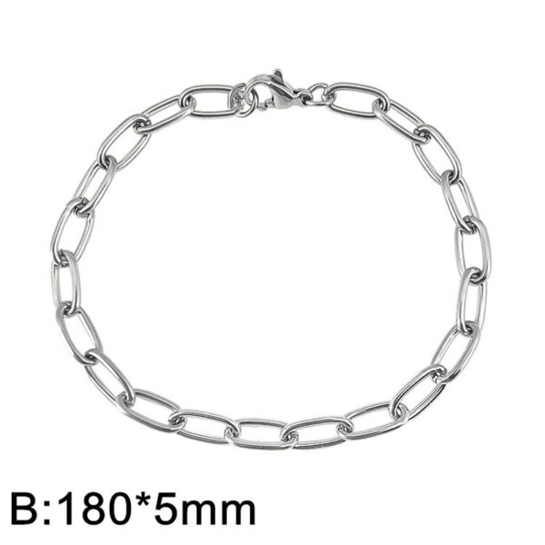 Pulsera plateada para charms 18cm*5mm