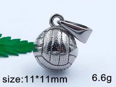 Dije plateada pelota volleyball 1.1cm