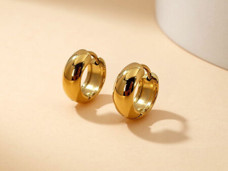 Argollas doradas 1.3cm*5mm