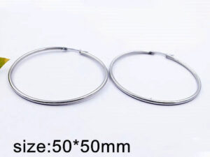 Argollas plateadas 5cm*2mm