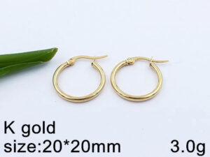 Argollas doradas 2cm*2mm