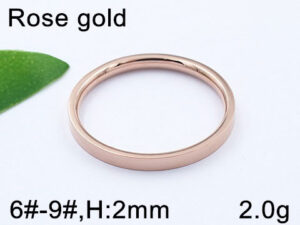 Argolla rose gold 2mm