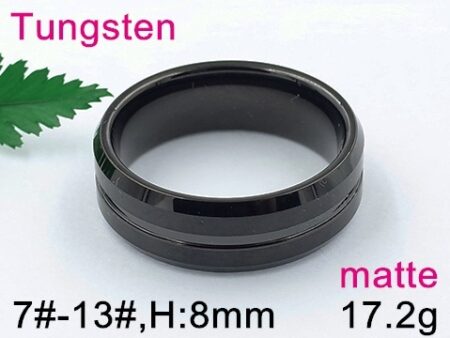 Anillo Tungsteno negro 8mm