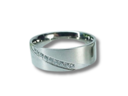 Argolla palteada mate 5mm c/pedrería