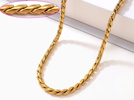 Cadena dorada 60cm*4mm