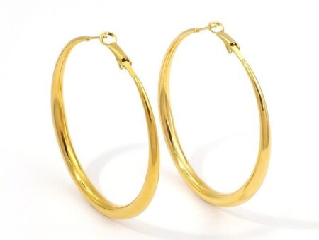 Argollas doradas redondas 6cm