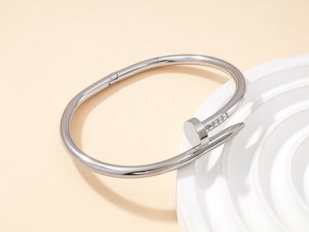 Brazaelte plateado 6cm "C_Rtier" liso