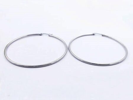 Argollas plateadas 6.5cm