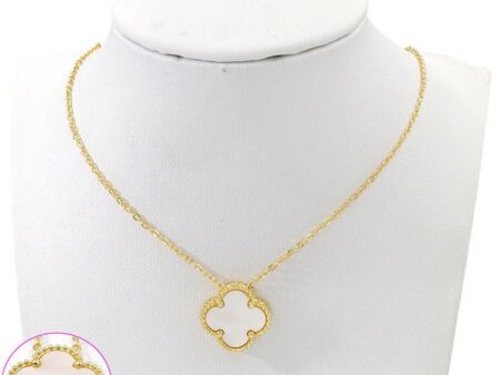 Collar alhambra 1.5cm nácar blanco