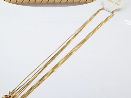 Cadena dorada colita ratón 0.8mm 45cm