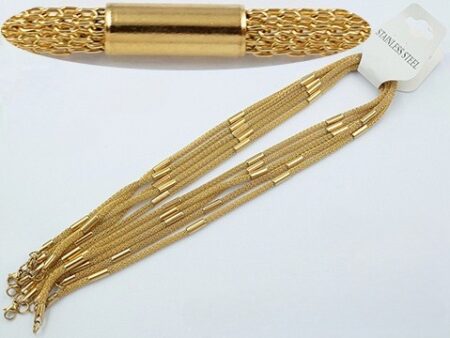 Cadena dorada 45cm*3mm mesh