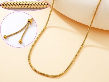 Collar dorado largo 92cm unión corrediza