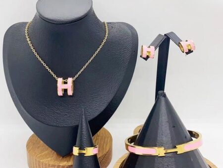 Set dorado y rosa diseño H+ErMés