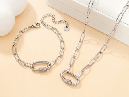 Set Collar y Pulsera Broche para charms