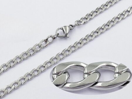 Cadena plateada 50cm*4mm