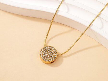 Collar dorado charm 1.3cm pedrería