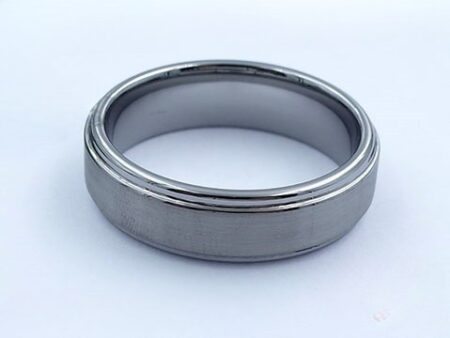 Argolla Tungsteno plateada 7mm