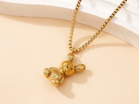 Collar dorado dije conejito
