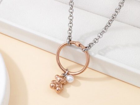 Set collar y aretes Osito "T_Us"