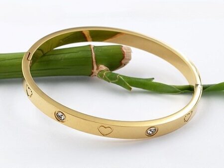 Brazalete dorado LOVE