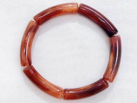 Pulsera expandible resina ocre