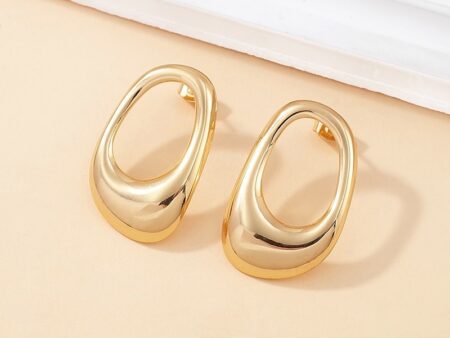 Aretes dorados 3.1cm