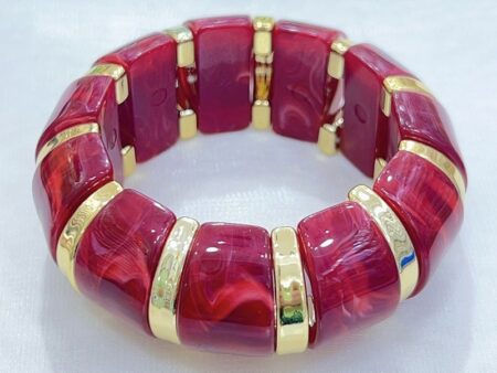 Brazalete expandible resina roja