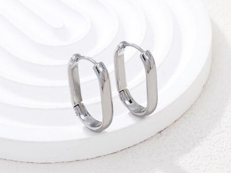 Argollas plateadas 2.5cm