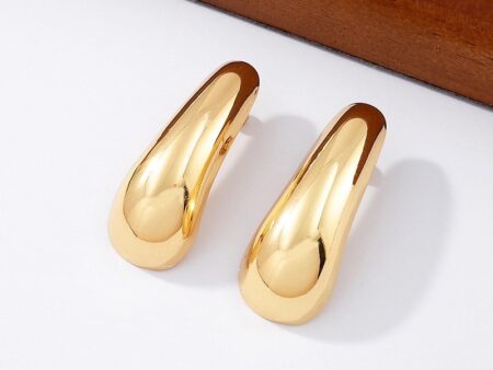 Aretes dorados 4.4cm