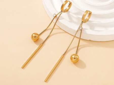 Argollas doradas 7.5cm colgantes