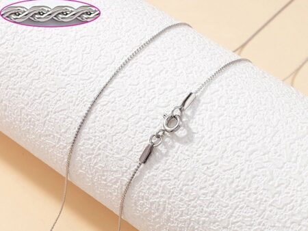 Cadena plateada 1mm*45cm