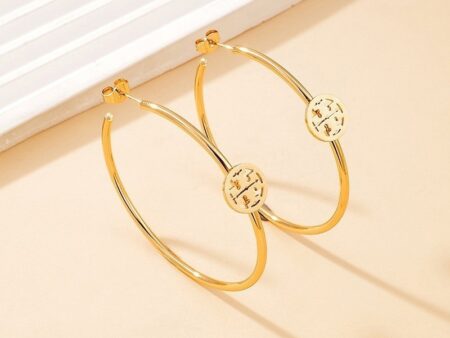 Argollas doradas 5cm diseño T_BuRch"