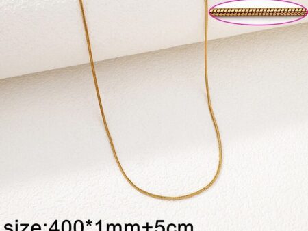 Cadena dorada colita ratón 40cm*1mm