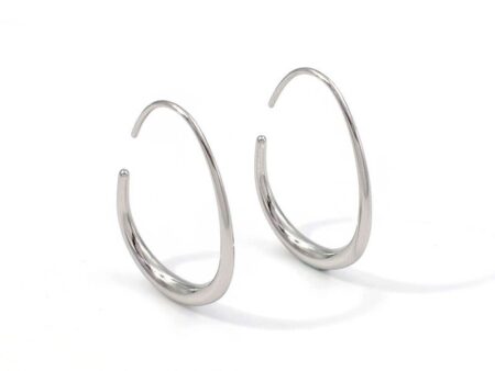Argollas plateadas 2.9cm *2.2mm
