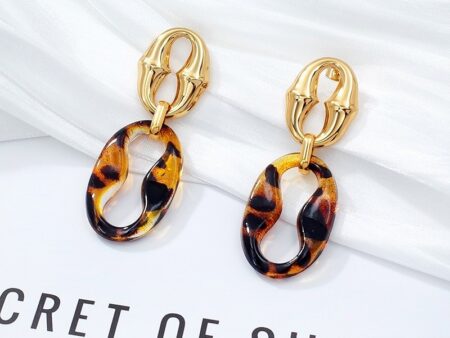 Aretes 6cm diseño cafecito Animal Print