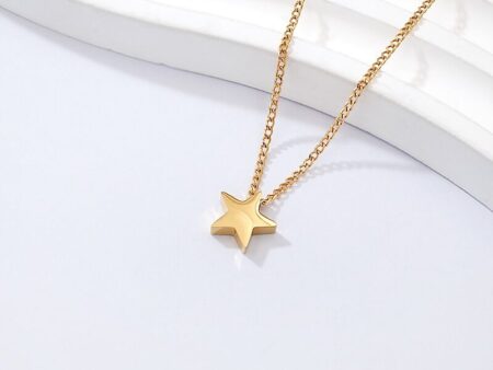 Collar dorado 45cm estrellita 7mm