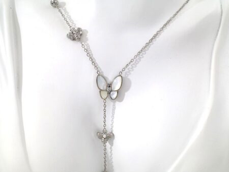 Collar plateado Mariposa_T.Fany