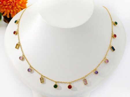 Set collar y pulsera colgantes colores