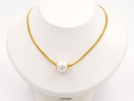 Set Gargantilla y aretes perla